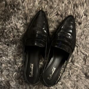SCHUTZ Black Flats Loafers